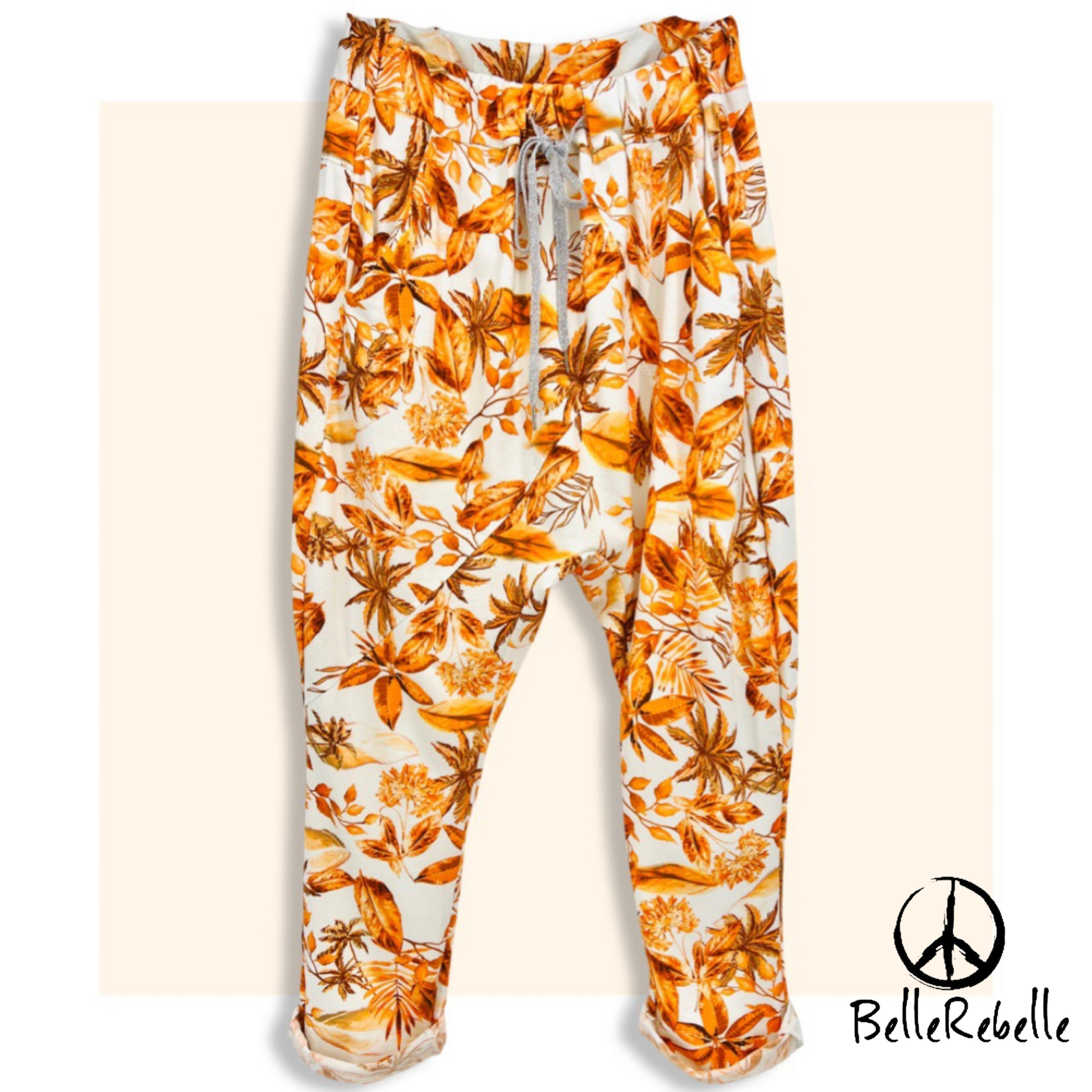 Jogg Sarouel *TROPICAL* AV  Orange – BelleRebelle